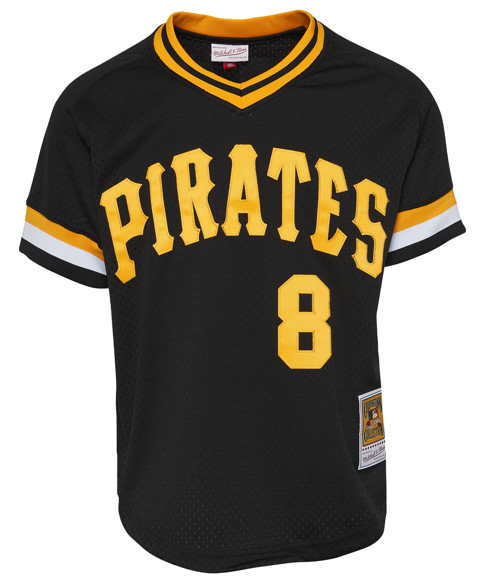 Men's Mitchell & Ness Pirates BP Pullover Jersey - Black – The Jersey Spot