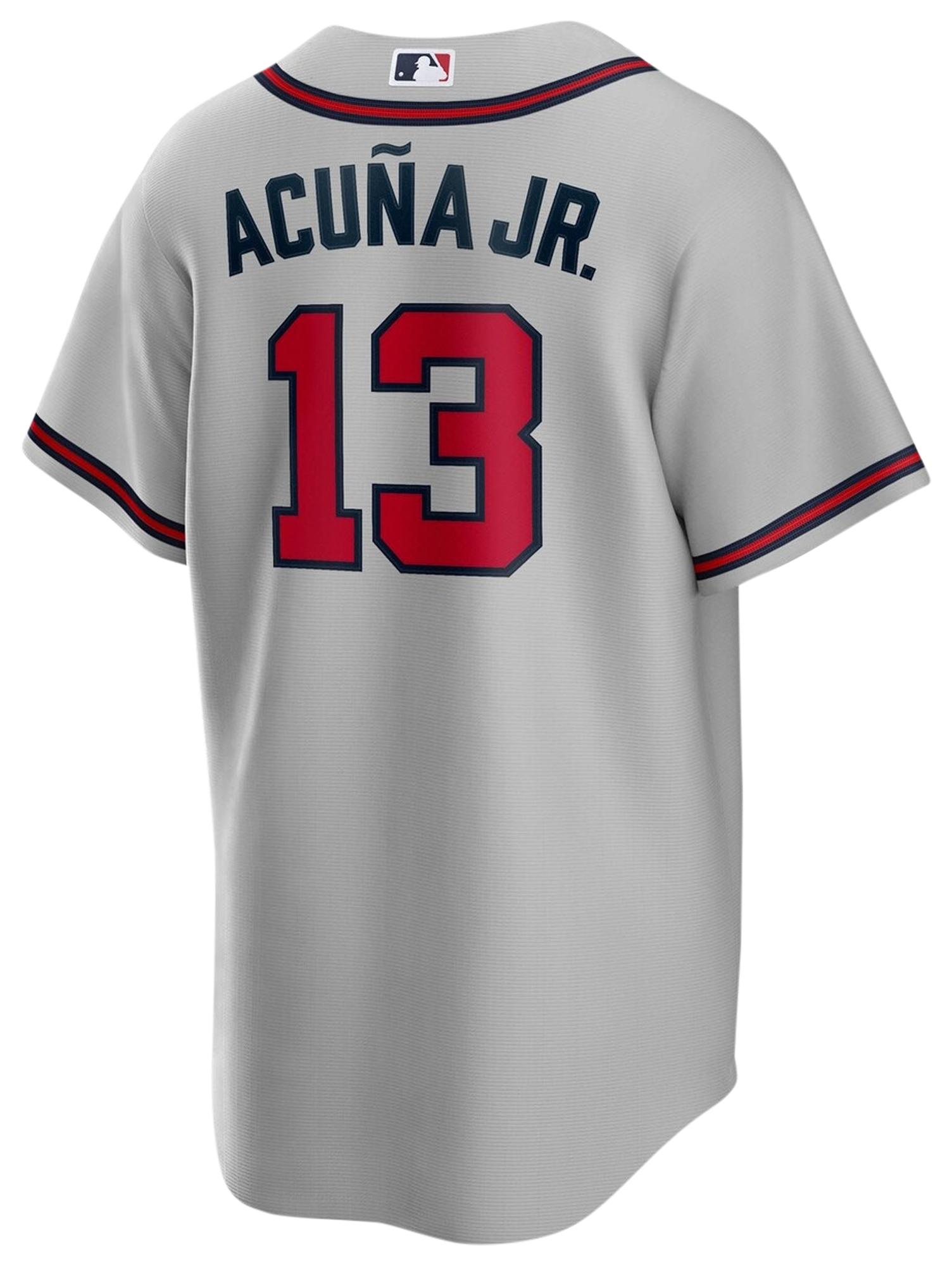 Men's Acuna Jr Ronald Nike Braves Replica Player Jersey - Grey